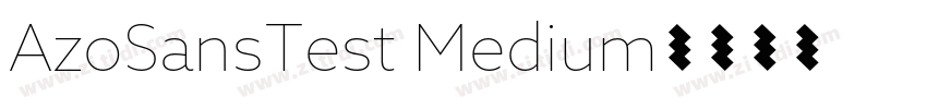 AzoSansTest Medium字体转换